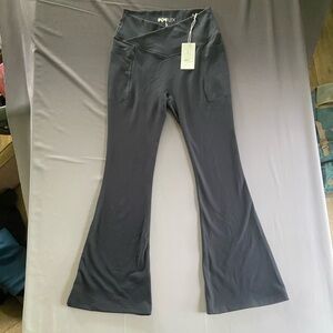 Popflex Navy Flare leggings